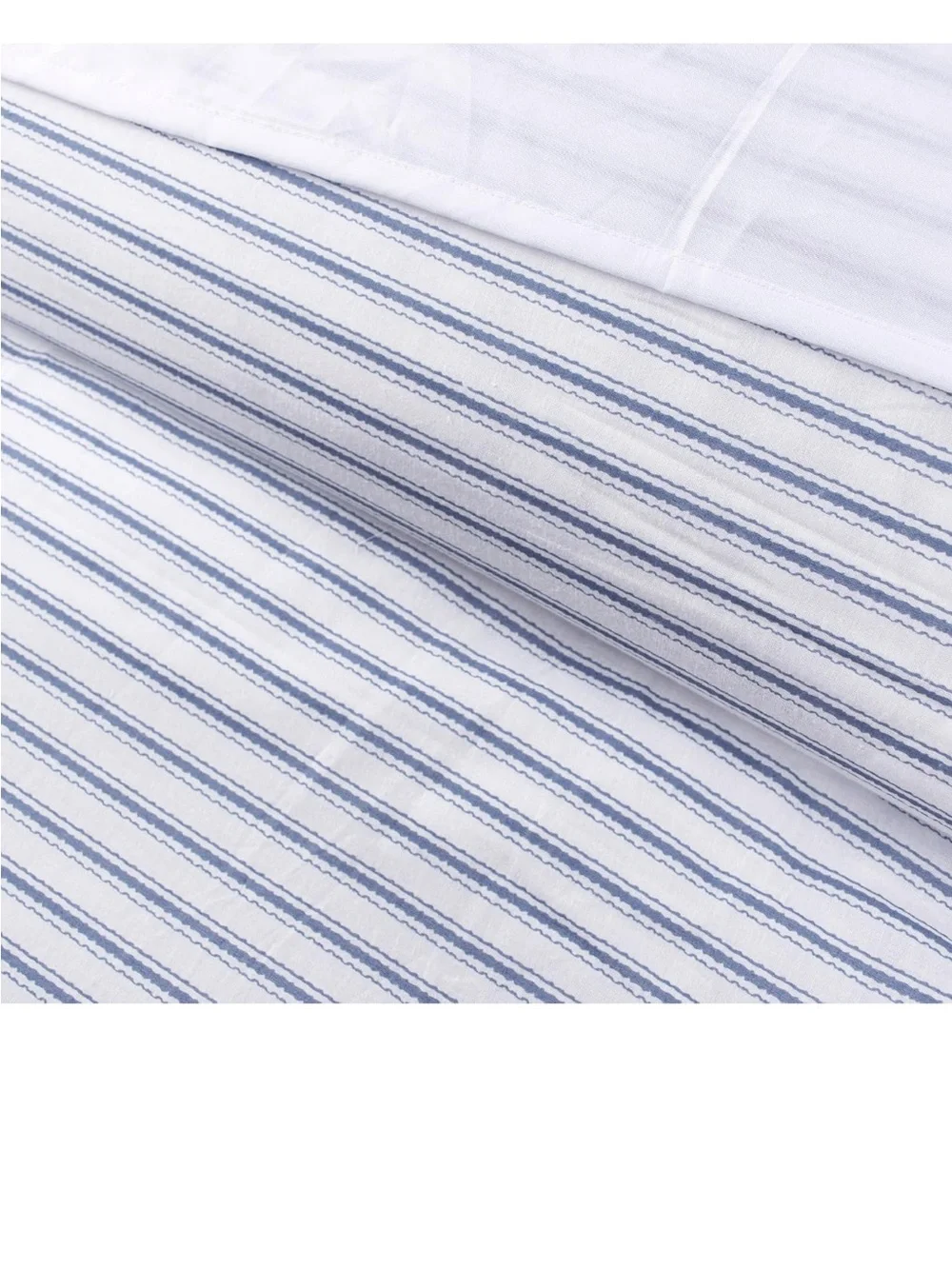 Levtex Home Martha Stripe Blue Reversible Full/Queen Comforter Set
